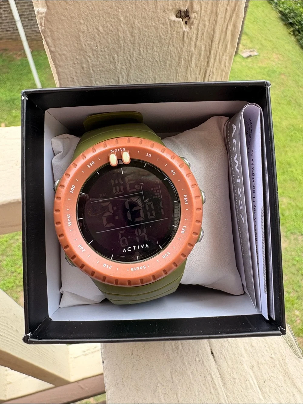 Activa Olive Green & Copper Outdoor Digital Watch